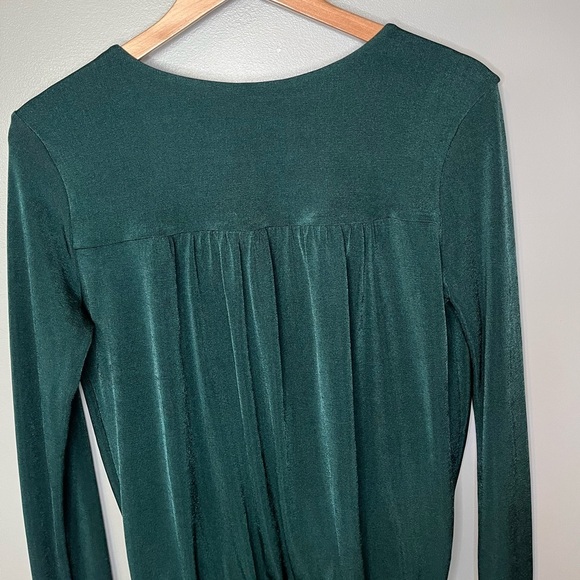 Free People Deep Teal Wrap Bodysuit - Picture 6 of 9